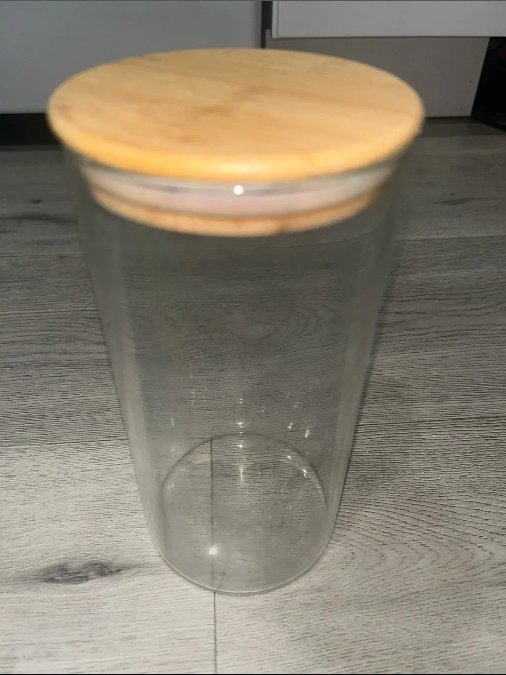 14 OZ Glass Jar with Airtight Bamboo Lid